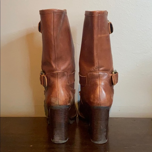 3/4 buckled brown Donald jpliner boots - Picture 2 of 2